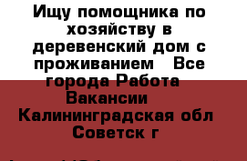 Ищу помощника по хозяйству в деревенский дом с проживанием - Все города Работа » Вакансии   . Калининградская обл.,Советск г.